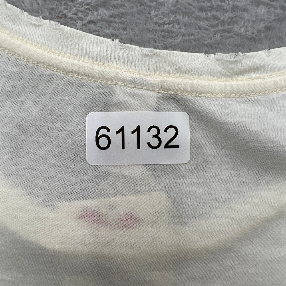 Alternative Apparel Mother Earth Rocker Tee Size M Ivory Womens Boho Graphic Top - Picture 7 of 7